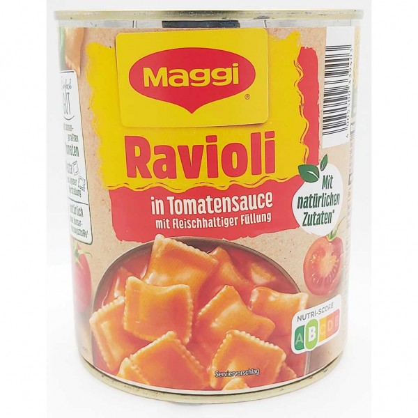 Maggi Ravioli in Tomatensauce mit Fleisch Füllung 800g 4005500339403