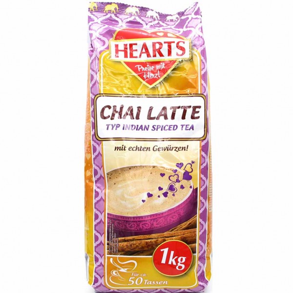 Hearts Chai Latte Indian Spiced Tea 1000g MHD:24.8.24