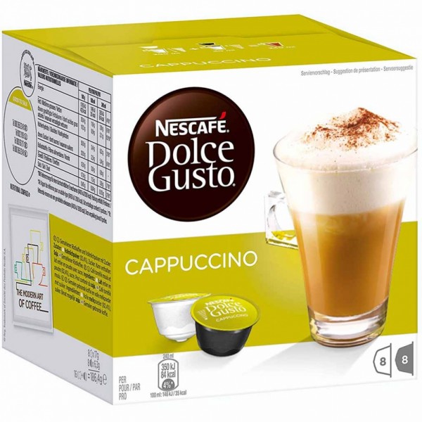 Nescafe Dolce Gusto Kapseln Cappuccino 186,4g / 8 Tassen MHD:1.5.24