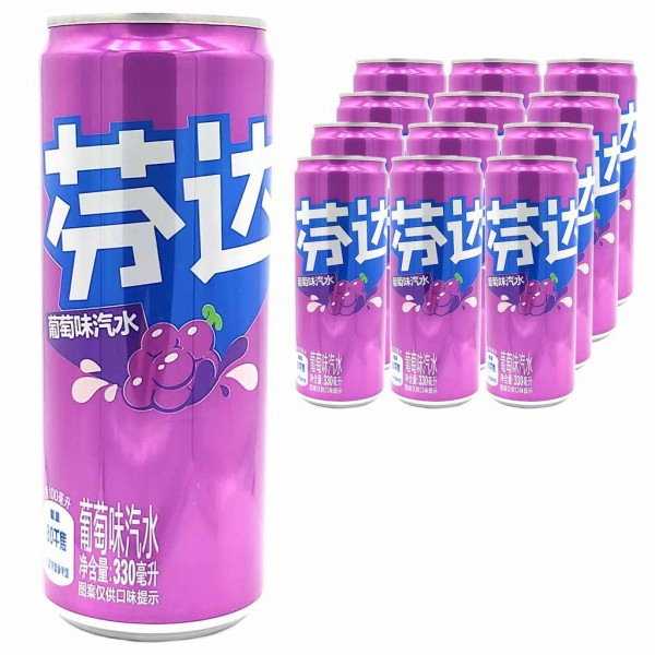 12x Fanta Grape Dose 0,33L=6L aus China = 3,96 Liter