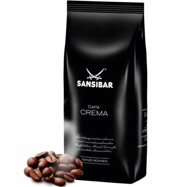 Sansibar Caffe Crema ganze Bohnen 1000g MHD:30.3.25