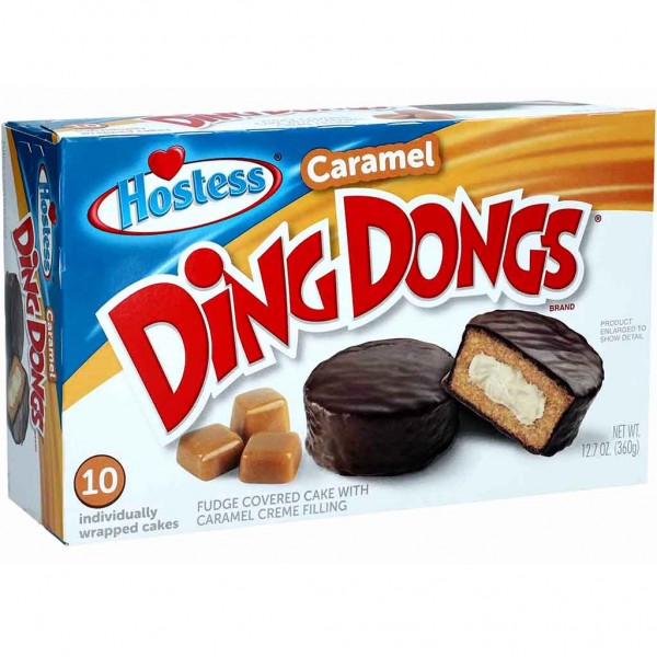Hostess Ding Dongs Caramel Cake 360g MHD:10.10.22