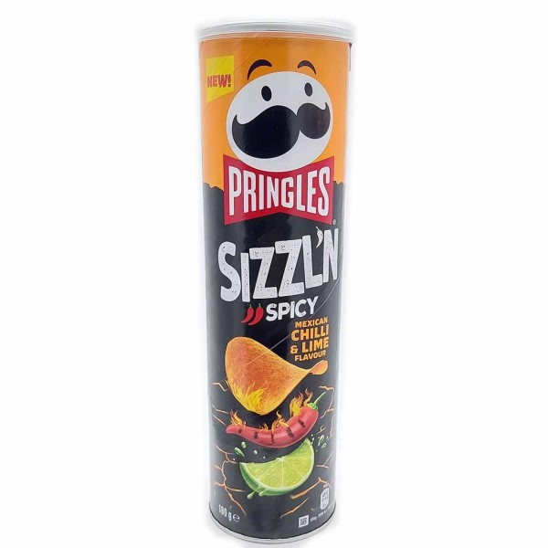 Pringles Sizzl'n Spicy Mexican Chilli & Lime 180g 