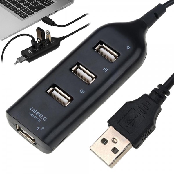 USB-Hub 4-Port-Splitter USB 2.0-Splitter