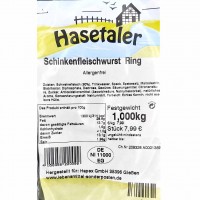 Hasetaler Schinkenfleischwurst Ring 1kg
