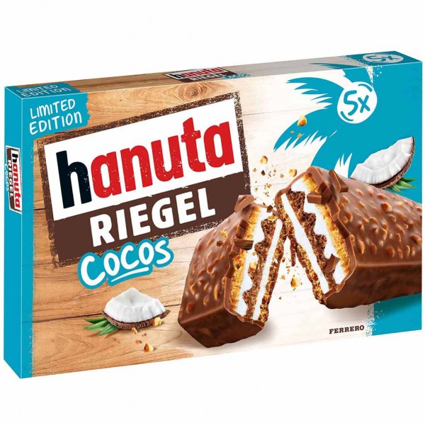 Hanuta Riegel Cocos 5er Pack 172,5g Limited Edition 8000500423301