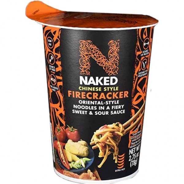 Naked Chinese Style Nudelsuppe Firecracker süß &amp; sauer 6x78g=468g MHD:30.6.23