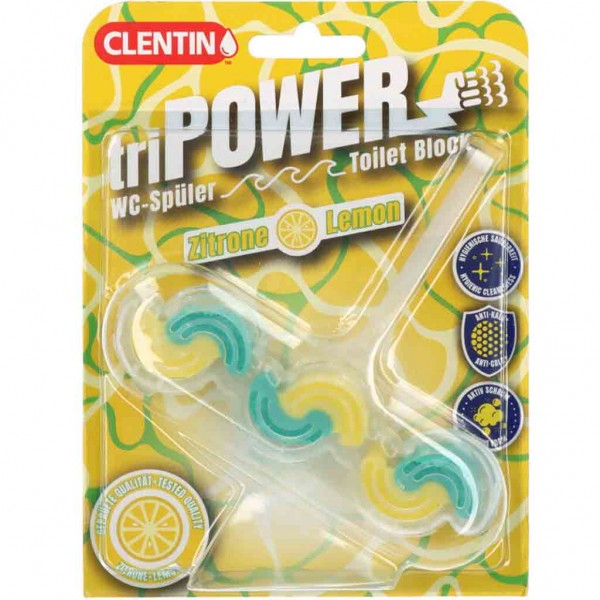 Clentin triPower WC-Spüler Zitrone 45g