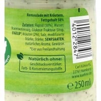 Kühne Kräuter Remoulade cremig würzig 250ml Glas, 40122847