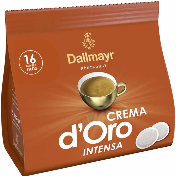 Dallmayr Kaffeepads Crema d´Oro Intensa 16er 112g MHD:30.9.23