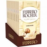 Ferrero Rocher Tafelschokolade Weiss Haselnuss 90g
