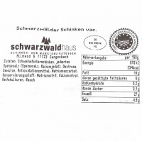 Schwarzwaldhaus Schwarzwälder Schinken mind. 3,28 kg