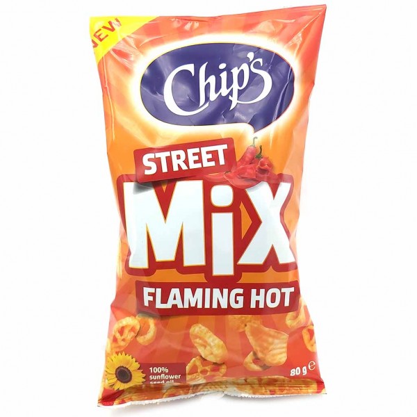 Chip&#039;s Street Mix Flaming Hot 80g MHD:6.10.23