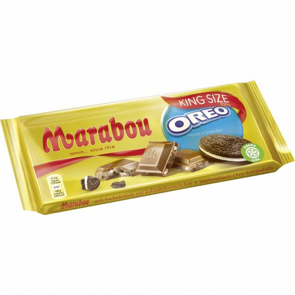 Marabou Tafelschokolade King Size Oreo 220g MHD:12.7.24