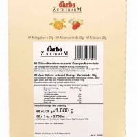 Darbo Fruchtaufstrich Zuckerarm Orange Minigläser 60x28g=1680g MHD:2.10.25