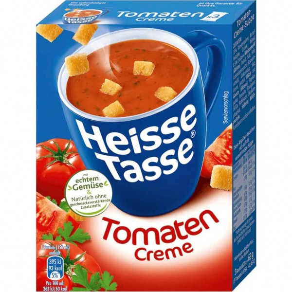 12x Erasco Heisse Tasse Tomaten Creme á 63g=765g MHD:13.5.25