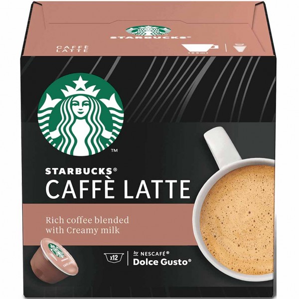 Starbucks Dolce Gusto Caffe Latte 12Tassen 121,2g MHD:31.5.24