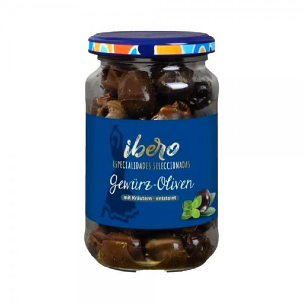 Ibero Gewürz-Oliven mit Kräutern entsteint 170g MHD:29.12.25