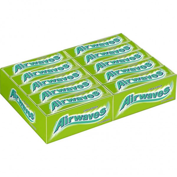 Wrigleys Airwaves Lime &amp; Ginger 30x12 Dragees=360 Dragees MHD:14.4.25