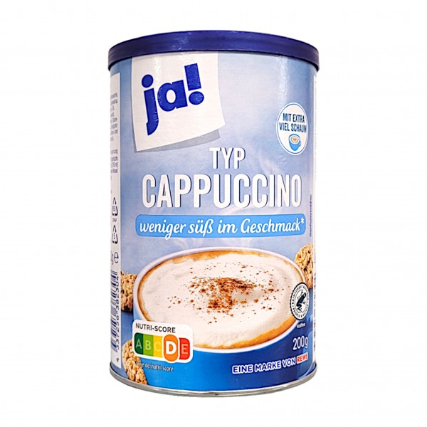 ja! Cappuccino weniger süß im Geschmack 200g MHD:30.9.25