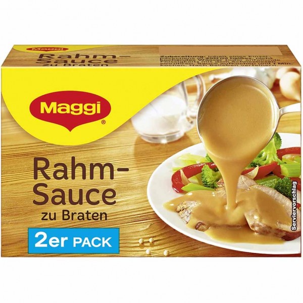 Maggi Rahm Sauce zu Braten 2er Pack = 500ml MHD:28.2.25