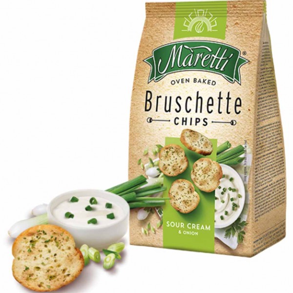 Maretti Bruschette Sour Cream &amp; Onion 150g MHD:3.1.25