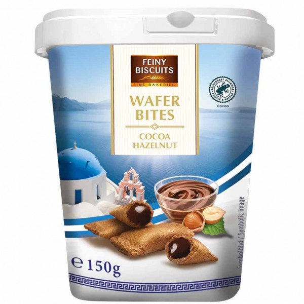 Feiny Biscuits Wafer bites Schokolade-Haselnuss 150g MHD:18.10.25