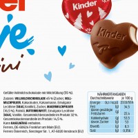 Kinder & Love mini Herzen rot 25er 107g MHD:20.4.23