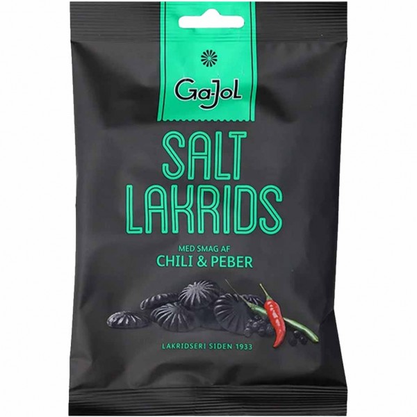 Ga-Jol Salt Lakrids Chili &amp; Peber 140g MHD:18.11.25