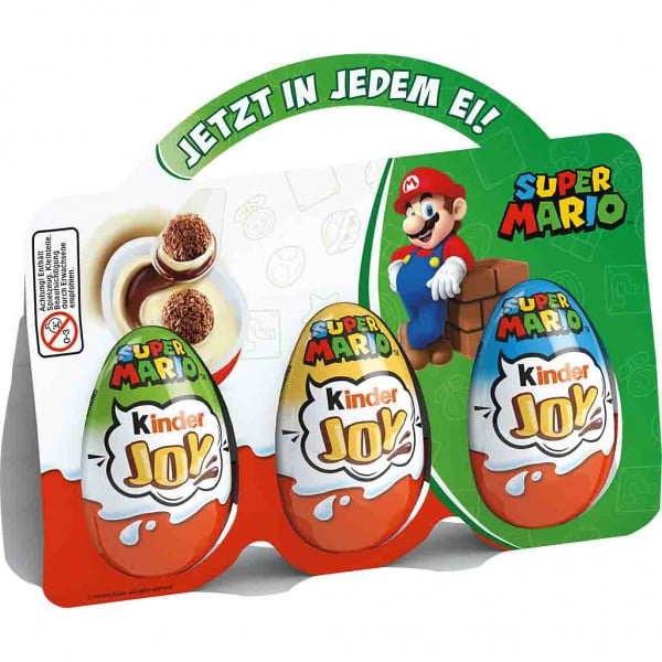 Kinder Joy Super Mario Ei 3er 60g MHD:29.9.25