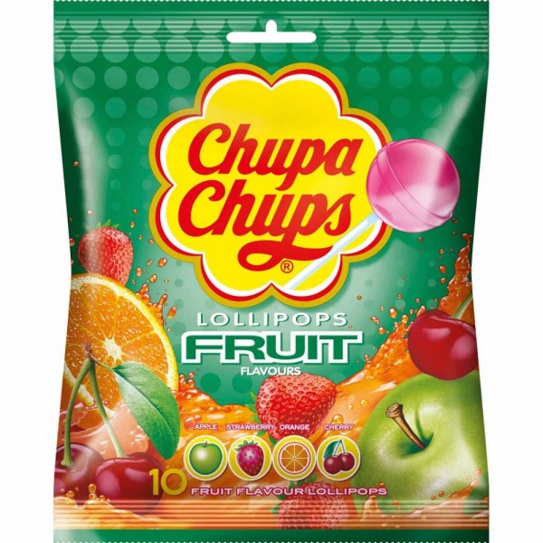 Chupa Chups FRUIT Lollipops Lutscher 120g MHD:30.12.25