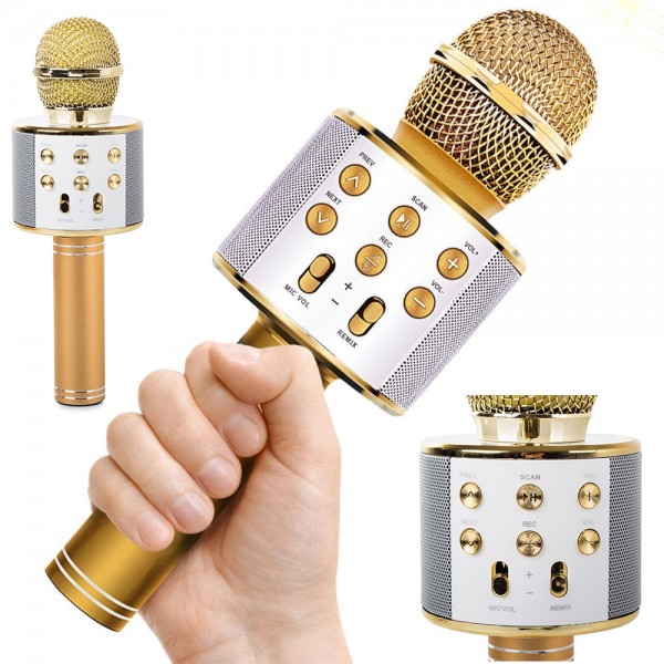 Kabelloser Bluetooth-Karaoke-Lautsprecher mit Mikrofon-