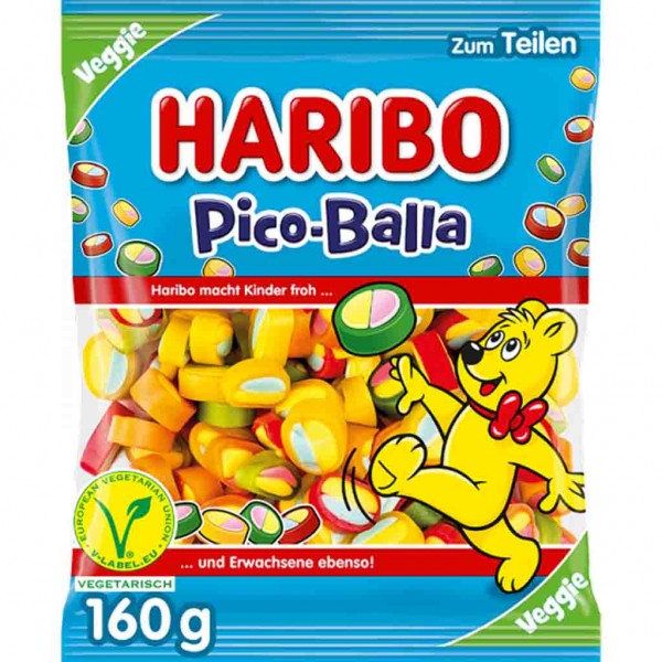 Haribo Pico-Balla Veggie 160g MHD:30.11.24