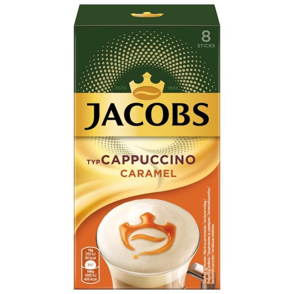 Jacobs Cappuccino Caramel 8x15g=120g MHD:2.7.23