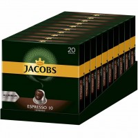 Jacobs Kaffeekapseln Espresso 10 Intenso 20er 104g MHD:19.10.22