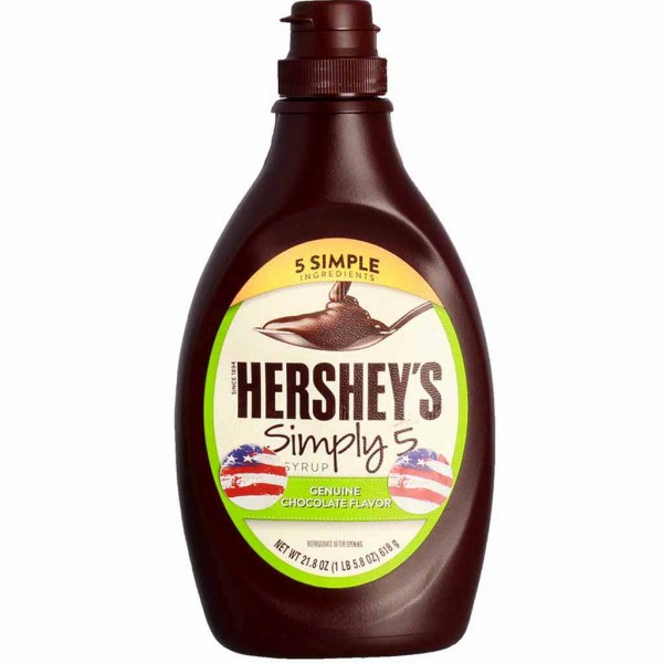 Hersheys Simply 5 Dessertsauce Schokoladensirup 618g MHD:30.8.22