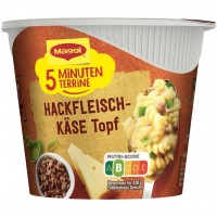 8x Maggi 5 Minuten Terrine Hackfleisch Käse Topf á 51g=408g MHD:27.2.25