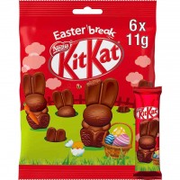 KitKat Easter Break Mini-Osterhasen 6er 66g MHD:30.1.25