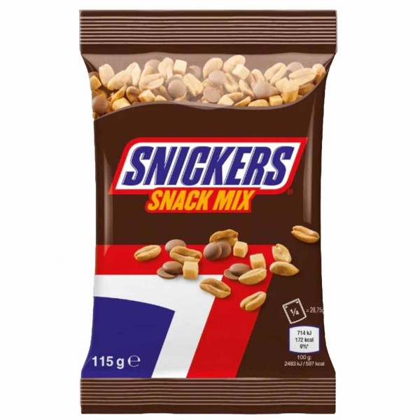 5056357912836 - Snickers Snack Mix 115g