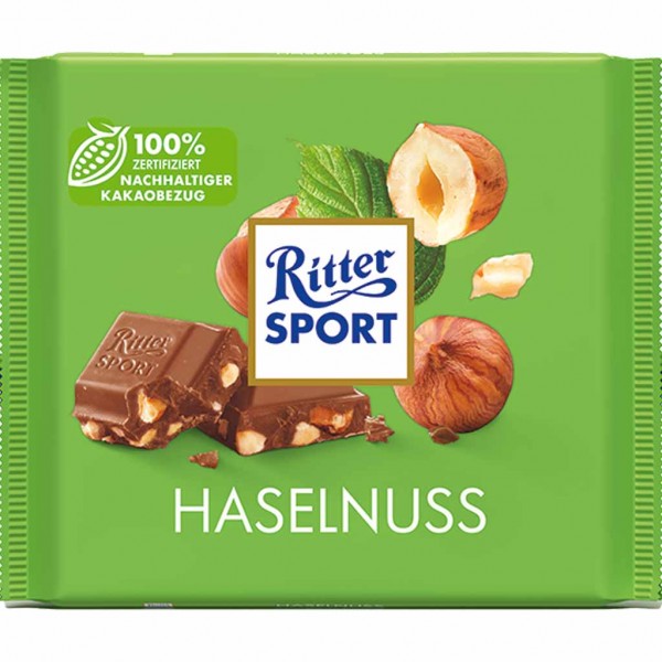 Ritter Sport Tafelschokolade Haselnuss 250g MHD:20.7.24