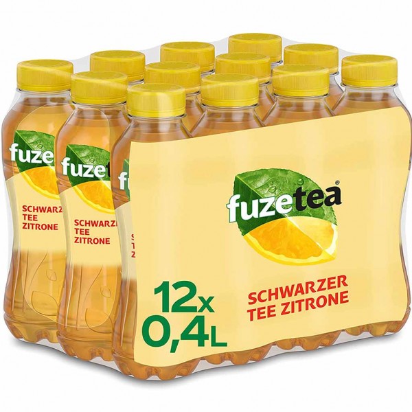 Fuze Tea Schwarzer Tee Zitrone PET 12x400 ml 4,8L