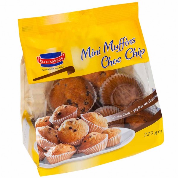 Kuchenmeister Mini Muffins Choc Chip 225g MHD:12.6.24