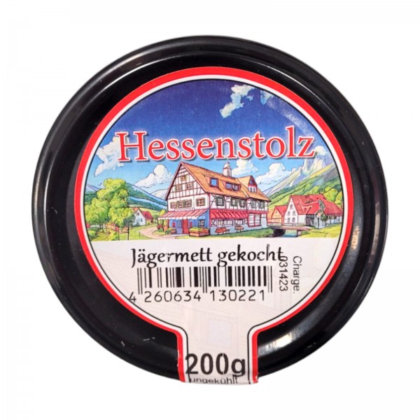 Hessenstolz Jägermett gekocht 200g Glas MHD:18.2.25
