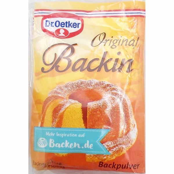 Dr. Oetker Original Backin Backpulver 10x16g = 160g EAN 4000521103019 10er Pack ausreichend für 500g Mehl