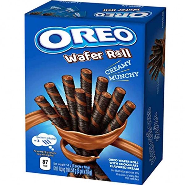 Oreo Wafer Roll Creamy Munchy Chocolate 54g MHD:3.12.24