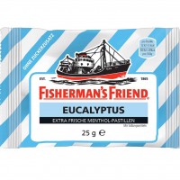 Fishermans Friend EUCALYPTUS ohne Zucker 24x 25g=600g MHD:30.12.23