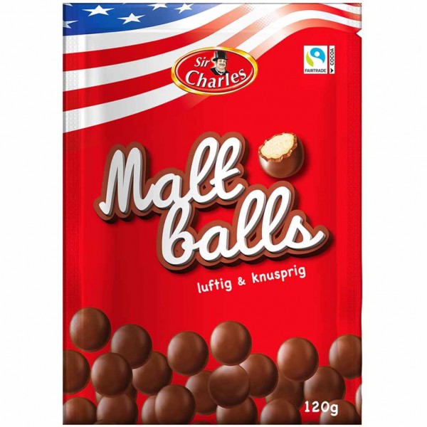 Sir Charles Malt Balls 120g MHD:9.9.24