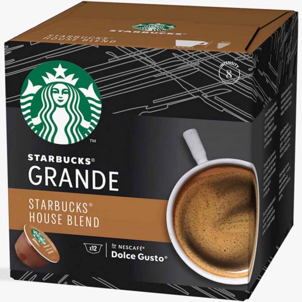 Starbucks Dolce Gusto Grande House Blend 12 Tassen 102g MHD:31.8.24