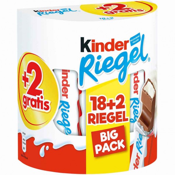 Kinder Riegel Big Pack 18+2 420g MHD:6.5.23
