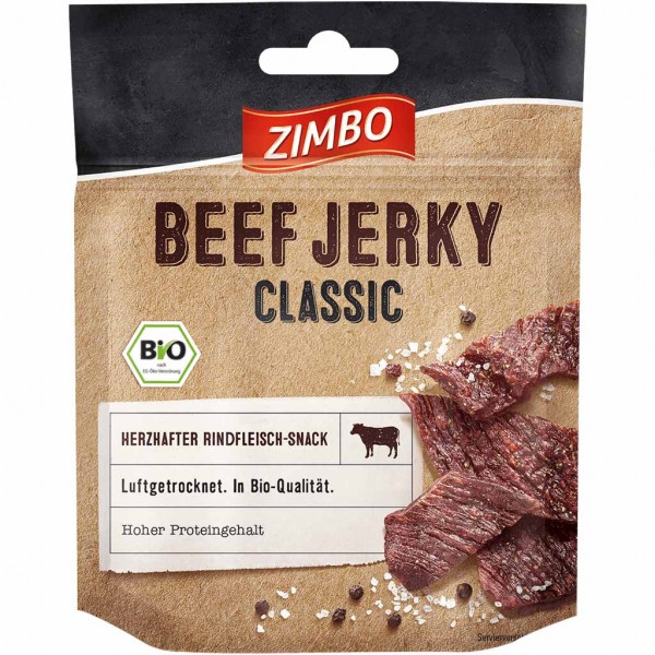 Zimbo Bio Beef Jerky Classic 25g